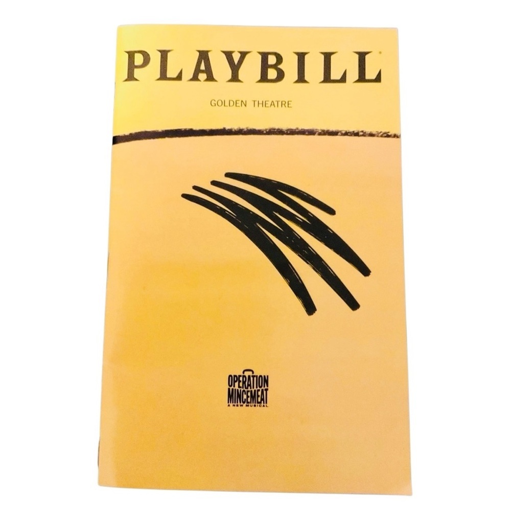 Operation Mincemeat Broadway Playbill 10/2025 Jak Malone Natasha Hodgson NEW